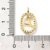 Brass Micro Pave Cubic Zirconia Pendants ZIRC-P123-01G-Y02-3