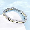 304 Stainless Steel Link Chain Bracelets for Women Men BJEW-R018-06GP-2