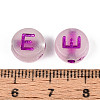 Luminous Frosted Acrylic Beads FACR-T008-02E-4
