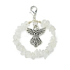 Angel Themed Natural Quartz Crystal  Pendant Decoration HJEW-JM02896-4