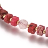 Adjustable Natural Gemstone Braided Bead Bracelets BJEW-L669-C-3