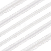 FINGERINSPIRE 15 Yards 3 Styles Pleated Chiffon Elastic Lace Trim OCOR-FG0001-77-1