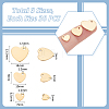 90Pcs 3 Styles Ion Plating(IP) 201 Stainless Steel Charms FIND-UN0003-81-3