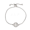 304 Stainless Steel Box Chain Slider Bracelets BJEW-B163-01P-4