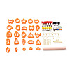 PP Plastic Clay Earring Cutters Set DIY-G082-03B-1