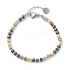 Natural Crazy Agate & Non-magnetic Synthetic Hematite Beaded Bracelets for Women BJEW-Z148-04P-02-2