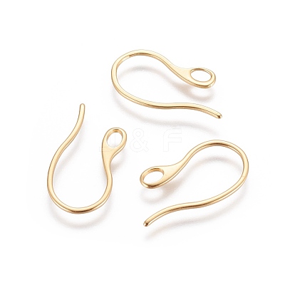 304 Stainless Steel Earring Hooks X-STAS-E464-04G-1