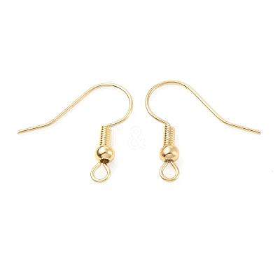 Brass Earring Hooks KK-C024-18KCG-1