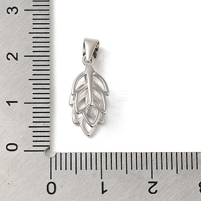Rhodium Plated Rack Plating 925 Sterling Silver Ice Pick Pinch Bails X-STER-NH0001-19P-1