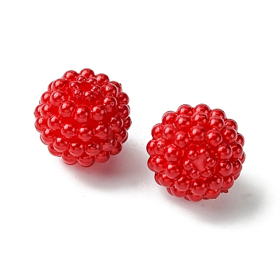 Imitation Pearl Acrylic Beads OACR-FS0001-45F-1