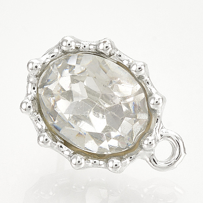 Alloy Stud Earring Findings PALLOY-Q356-07P-05-1