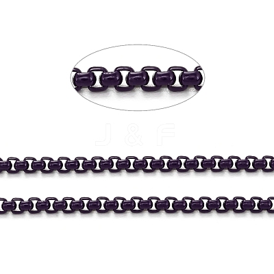 Spray Painted Stainless Steel Box Chains CHS-L027-10-1