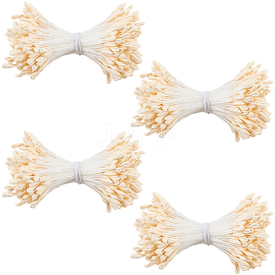 Gypsum with Cotton Cord Artificial Flower Core DIY-WH20007-36B-10-1
