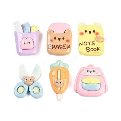 School Supplies Theme Resin Cabochons RESI-H166-21-1