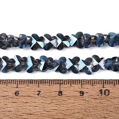 Electroplate Glass Beads Strands EGLA-Q135-04A-A04-1