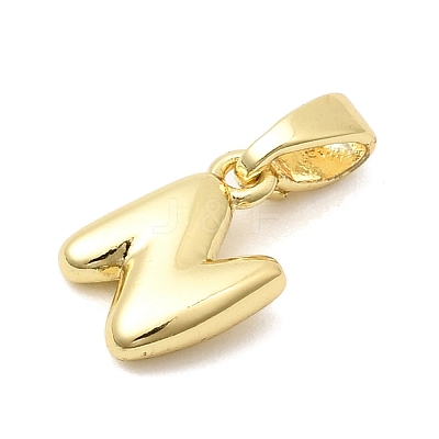 Brass Letter Charms KK-G554-22G-N-1