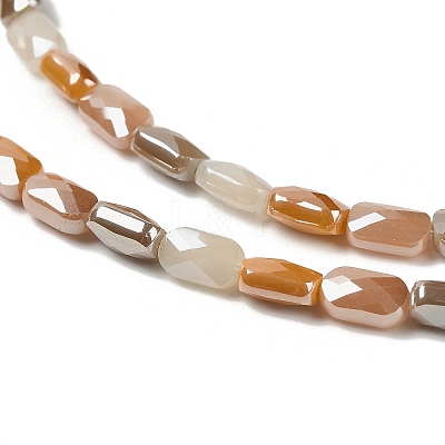 Electroplate Glass Beads Strands EGLA-P065-02A-1