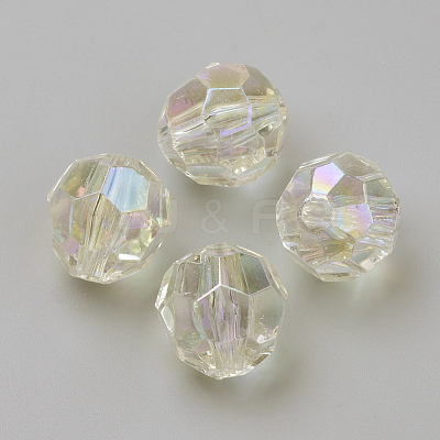 Transparent Acrylic Beads TACR-Q241-06-6mm-1