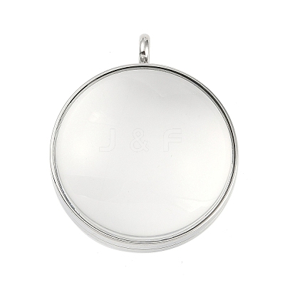 304 Stainless Stee Locket Pendants STAS-S132-15P-01-1