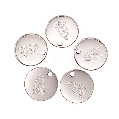 304 Stainless Steel Pendants STAS-CJC0003-47-1