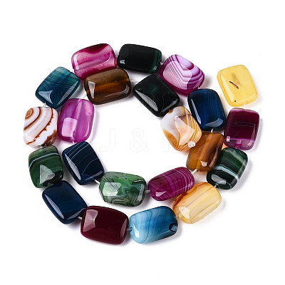 Natural Agate Beads Strands G-N356-03A-13-1