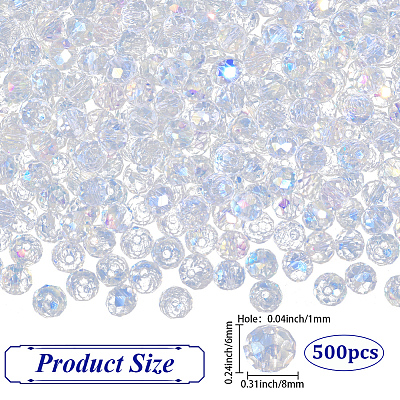 500Pcs Electroplate Glass Beads EGLA-PA0001-44C-01-1