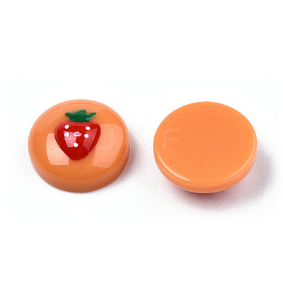 Opaque Resin Enamel Cabochons CRES-N031-026-1