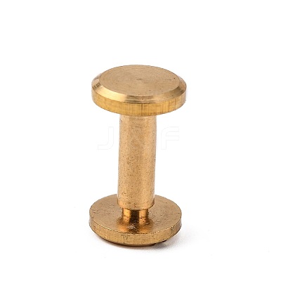 Luggage Leather Belt Brass Craft Solid Screw Rivet LS-KK-WH0004-8mm-01C-1
