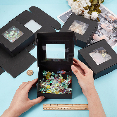 Paper Candy Storage Box CON-WH0084-96A-01-1