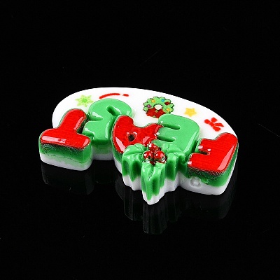 Christmas Opaque Resin Decoden Cabochons RESI-N039-114E-1