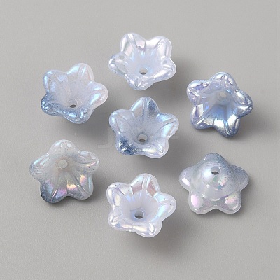 Opaque Acrylic Bead Caps SACR-TAC0007-02F-1