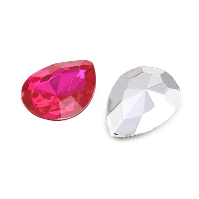 Acrylic Rhinestone Pointed Back Cabochons GACR-DJ0-13x18mmC-M-1