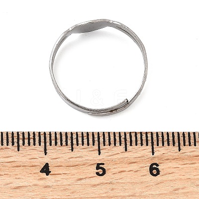 316 Stainless Steel Pad Ring Settings STAS-D375-03P-1