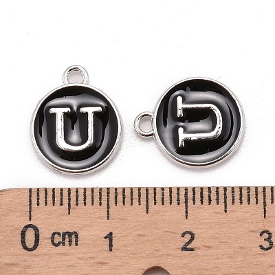 Platinum Plated Alloy Charms ENAM-S118-02U-P-1