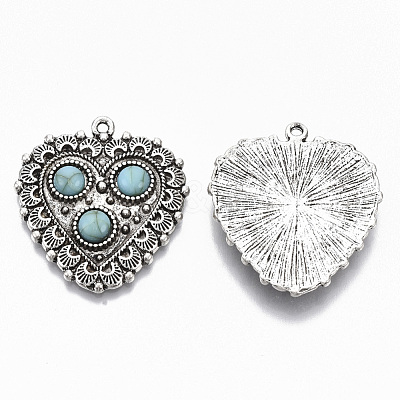 Tibetan Style Alloy Pendants X-PALLOY-R113-004-RS-1