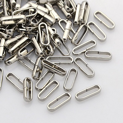 Tarnish Resistant 201 Stainless Steel Oval Quick Link Connectors STAS-N015-04-1