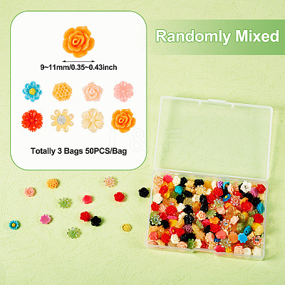 3 Bags Resin Cabochons RESI-TA0003-13A-1