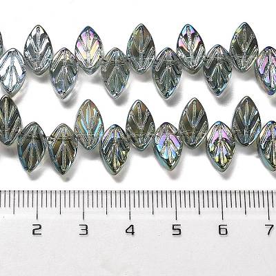 Electroplate Glass Beads Strands EGLA-B004-02A-FR03-1