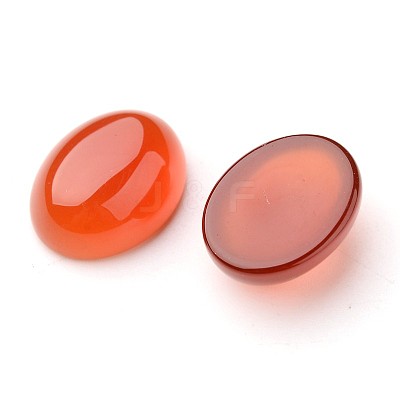 Grade A Natural Red Agate Oval Cabochons G-L394-10B-18x13mm-01-1