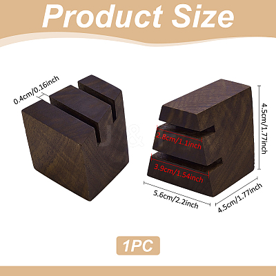 2-Slot Wood Finger Rings Display Stands RDIS-WH0006-33-1