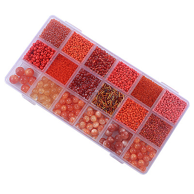 DIY 18 Style Resin & Acrylic Beads Jewelry Making Finding Kit DIY-NB0012-04H-1