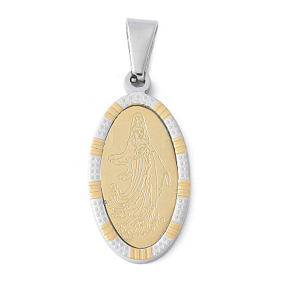 304 Stainless Steel Pendants STAS-S162-09GP-1