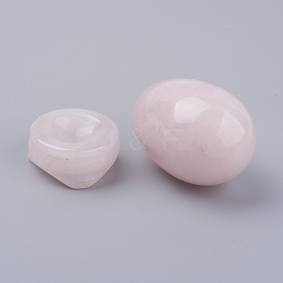Natural Rose Quartz Display Decorations DJEW-G018-07-1