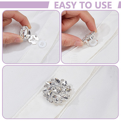 24Pcs 2 Style Alloy Rhinestone Cufflinks DIY-NB0013-81-1