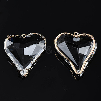 Transparent Glass Pendants GLAA-Q088-022-1