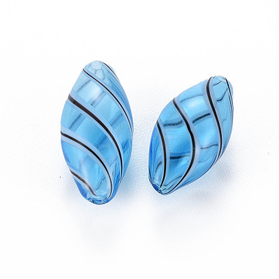 Transparent Handmade Blown Glass Globe Beads GLAA-T012-09-1