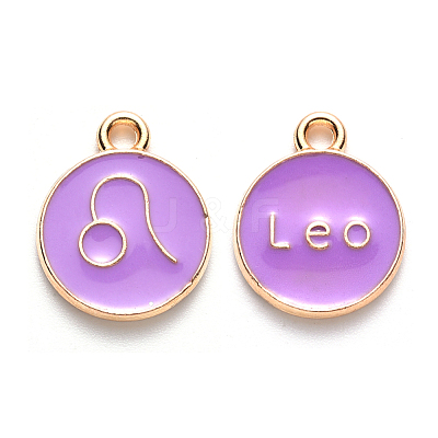 Alloy Enamel Pendants ENAM-S124-01A-01G-1