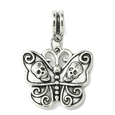 Halloween Tibetan Style Alloy European Dangle Charms PALLOY-JF00007-1