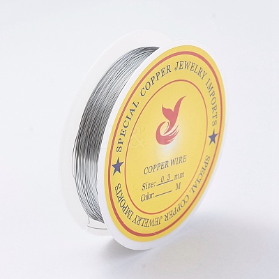 Round Copper Jewelry Wire CWIR-S002-0.3mm-01-1