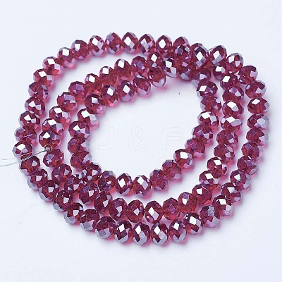 Electroplate Glass Beads Strands LS-EGLA-A034-T10mm-A02-1